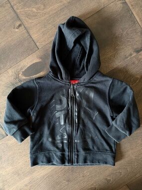 Skater Black Zip-Up Hoodie